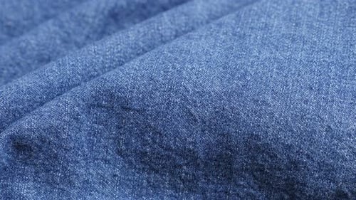 Blue denim shallow DOF high quality texture and surface details close-up tilting 4K 2160p 30fps