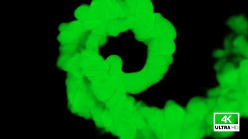 Swirling Green Smoke