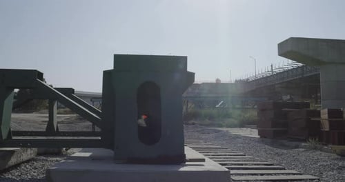 Men Wearing Hardhats Walking at Construction Site