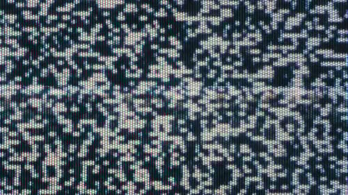 Static TV noise pattern close-up long 4K 2160p 30fps UltraHD video - Analog white no signal televisi
