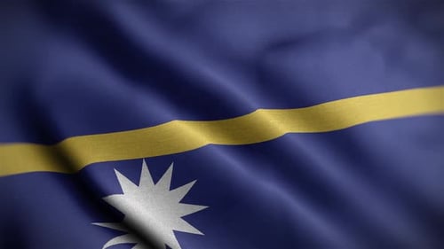 Nauru-Flagge, texturierte, winkende Nahaufnahme Hintergrund HD