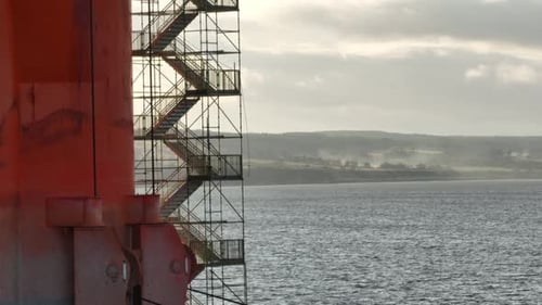 Nahaufnahme einer Öl- und Gasbohranlage