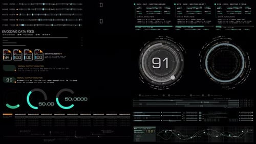 Elementos gráficos en movimiento para HUD 01