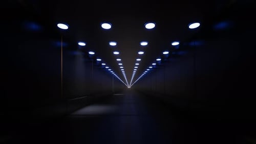 A Long Corridor Tunnel 4K