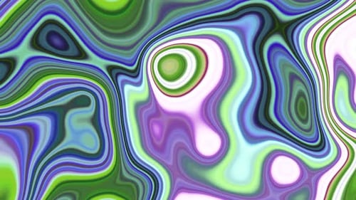 Abstract Fluid Colorful Organic Liquid Motion Background Loop