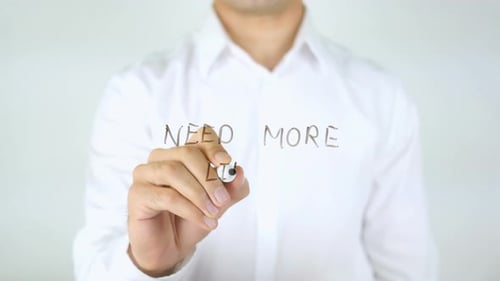 Writing Need More Likes on Clear Surface