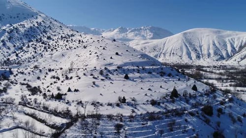 Valley In Snow