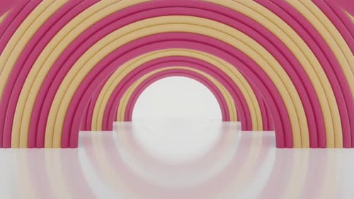 Cartoons Circle Tunnel 02 Hd