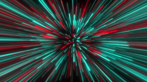 Colorful Hyperspace Jump Loop Neon Lights V10
