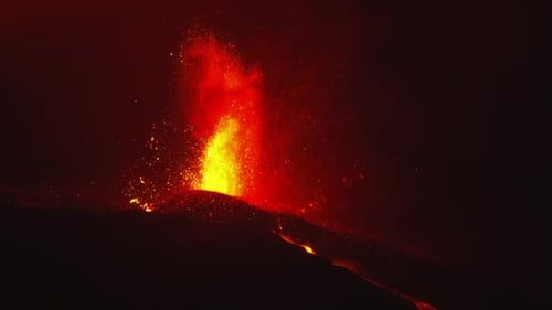 Cumbre Vieja volcanic eruption in La Palma Canary Islands 2021
