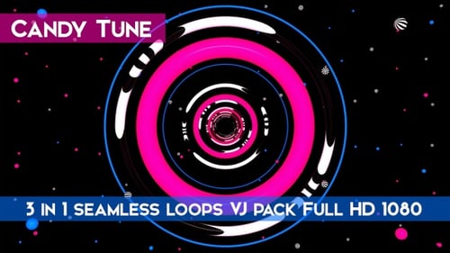 Abstract Geometric Tunnel Loop Background