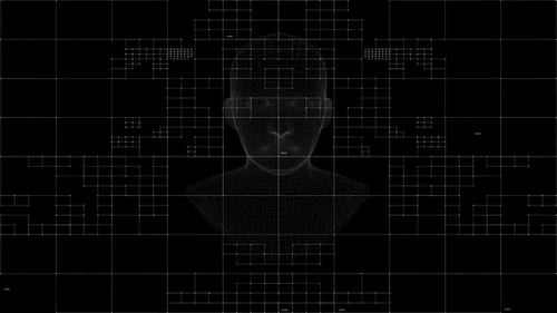 Abstract Geometric Grids and UI Elements for Technology Backgrounds