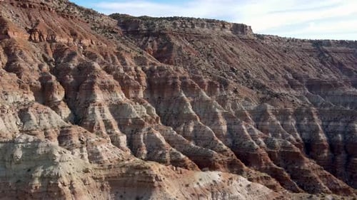 Aerial shot of the amazing rock formations in southern Utah.