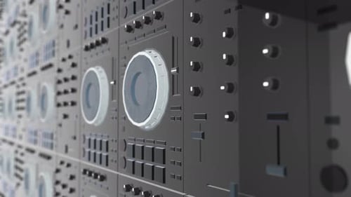 4K Close Up Dj Controller Wall Background Seamless Loop V2