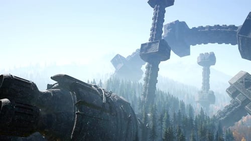 UFO Crashed in the Forest