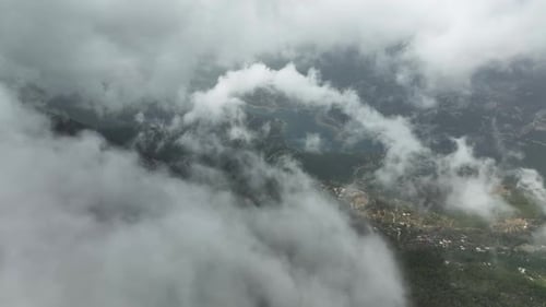 Fondo Nubes Textura Vista Aérea 4K