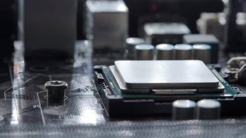 Computer Processor in the Motherboard Slot