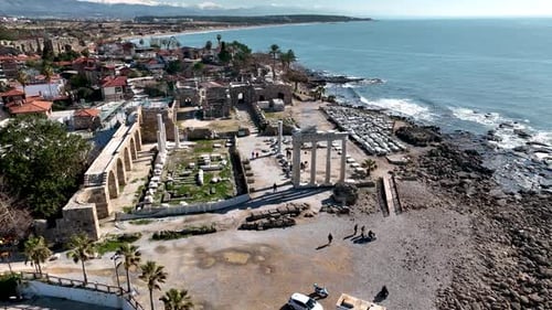 Aerial Footage of the Antique City Side