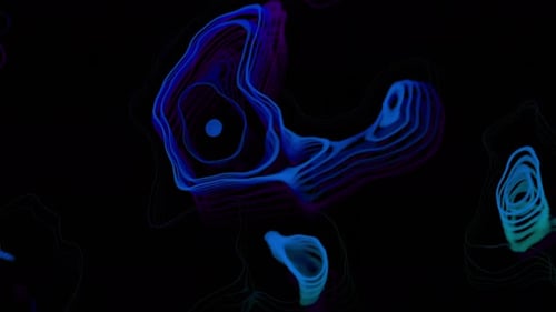 Spots of Energy Plasma auf schwarzem Hintergrund
