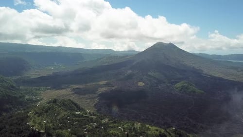 Volcano and Clouds