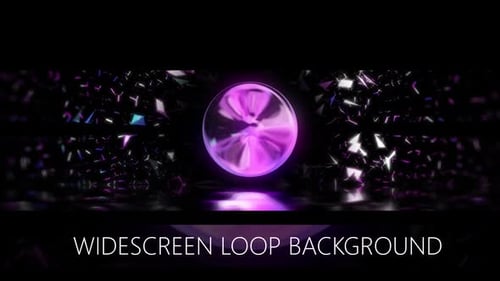 Purple Energy Particles Glow Background