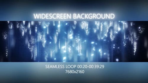 New Year Celebration Particle Fall Widescreen Background
