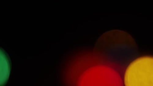Abstract Bokeh Background with Colorful Lights