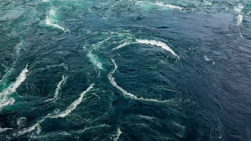 Waves Water River Sea Meet Each Other During High Tide Low Tide