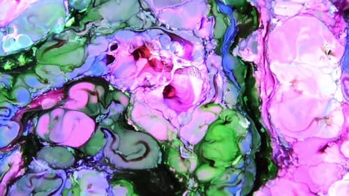 Fluid Abstract Background with Pink, Blue, and Green Swirls