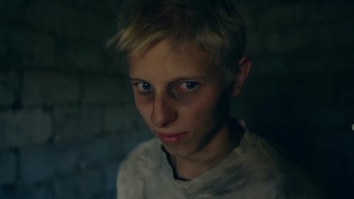 Kidnapped Man Teenager Sits Chained In Dark Chamber And Awaits Free