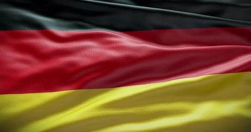 Realistic Germany Flag Waving Seamless Loop Background