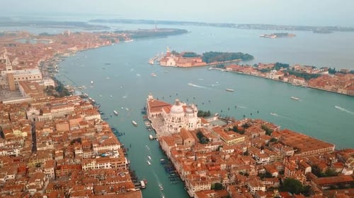 Aerial View of Venice Italy