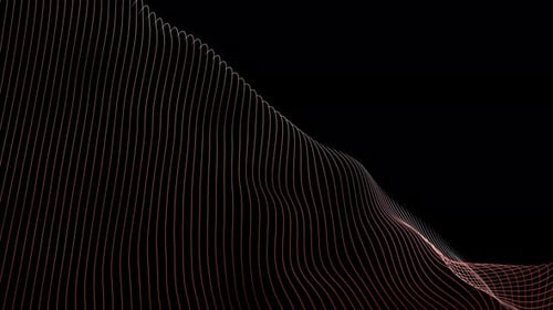 Abstract Wavy Line Motion Graphic Loop Background
