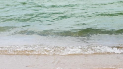 Sea Shore or Ocean Waves on Beach