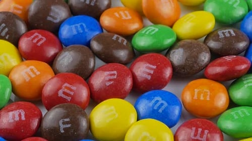 Les bonbons de MM en gros plan