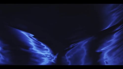 Abstract Blue Fabric Flowing Elegantly