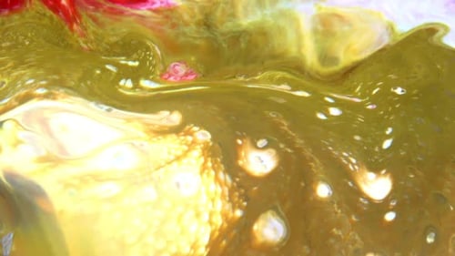 Abstract Colorful Swirling Paint Motion