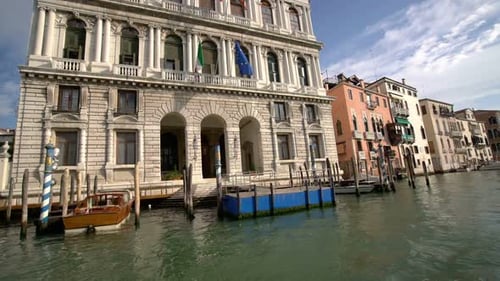 Stabilized Shot of Venice Grand Canal in Italy