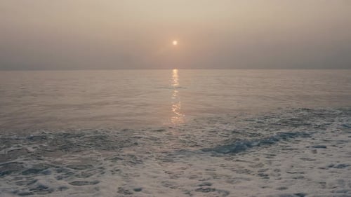 Colorful sunset at the sea