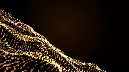 Gold Particle Background