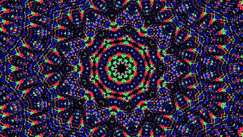 Abstract Kaleidoscope pattern with full colors. Magic mandala