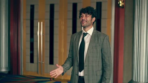 Man Wearing Suit is Dancing Like a Robot