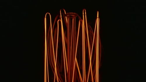 The Electric Lamp Heats Up