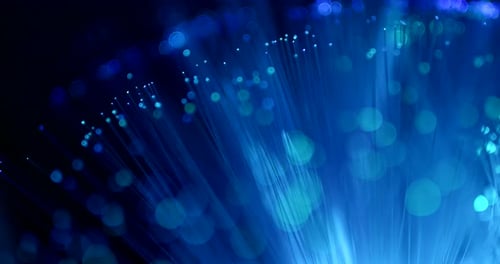 Abstract Fiber Optic Light Technology Background