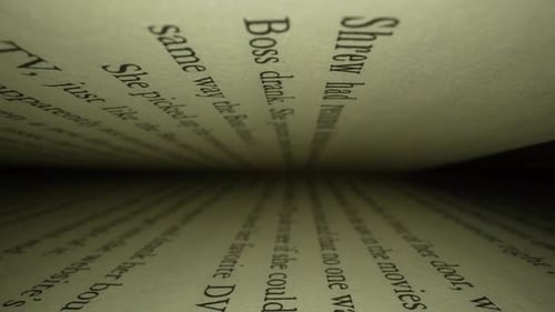 Close Up Shot Inside the Book