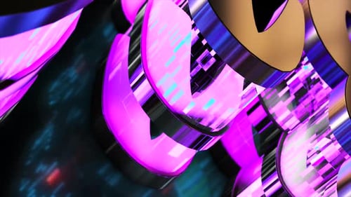 Illumination abstraite 3D texte mot numérique