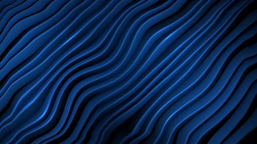 Modern Abstract Blue Wavy Lines Background Animation