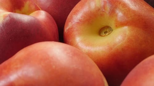 Close Up of Delicious Ripe Nectarines