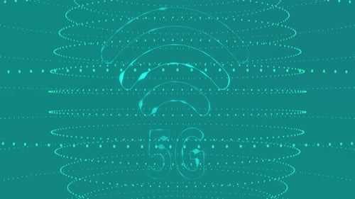 Digital 5g consept background