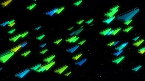 Neon Trigon Background 03